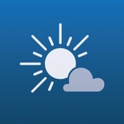 meteoblue app icon, a sun and cloud